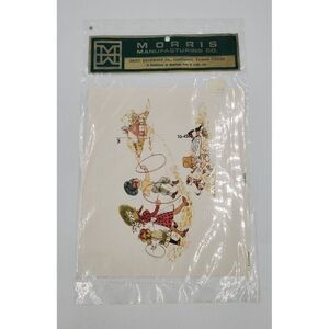 Vintage Decoupage Print School Yard Morris Manufacturing 1972